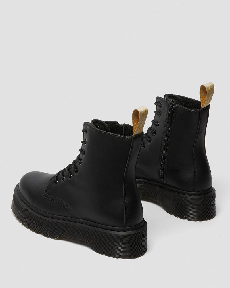 Dr Martens Vegan Jadon II Mono Platform Støvler Dame Sort | DK 262AHK